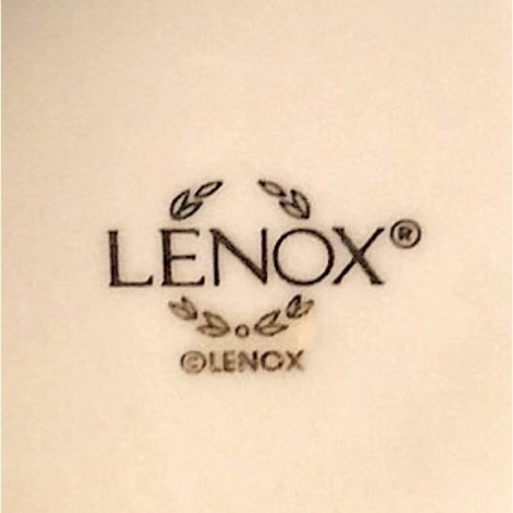 “Lenox Giftware” Double Basket Weave Design Bowls with Center Handle. - Picture 6 of 6
